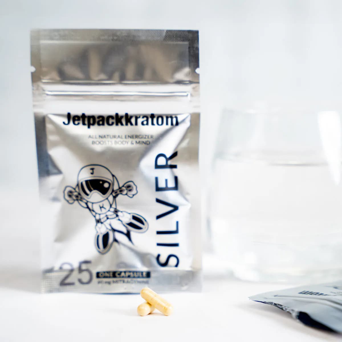 Jetpackkratom SILVER 60mg Extract - Capsules