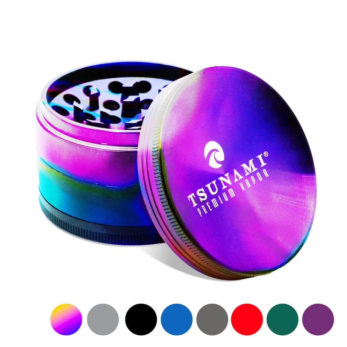 Metalen Grinder 63mm (Tsunami Glass)