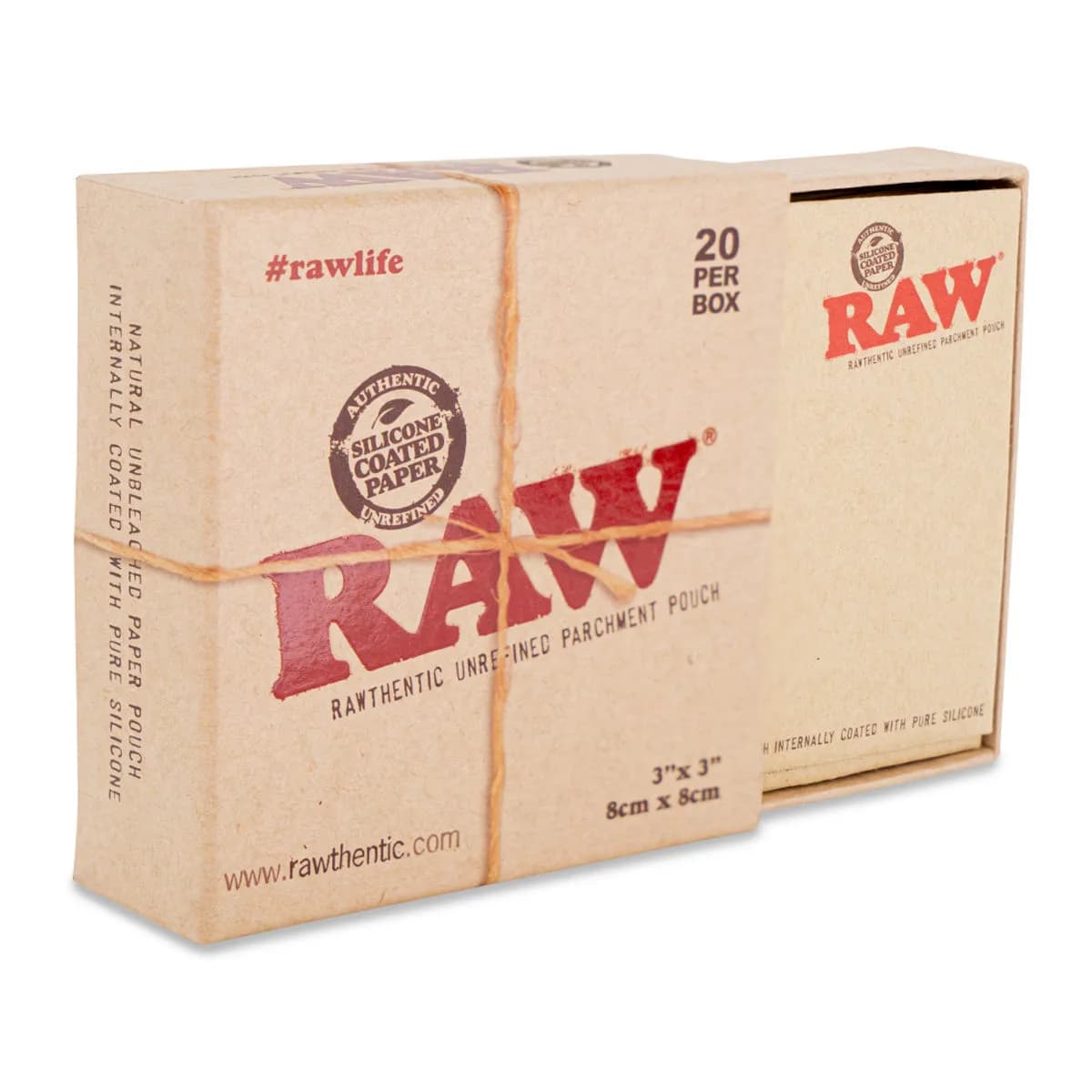 RAW gesiliconiseerd perkamentzakje