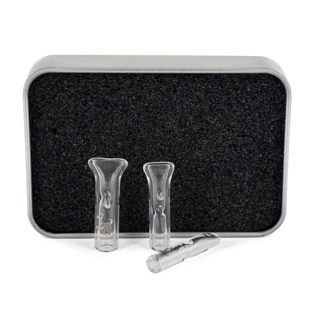 Black Leaf glass tips