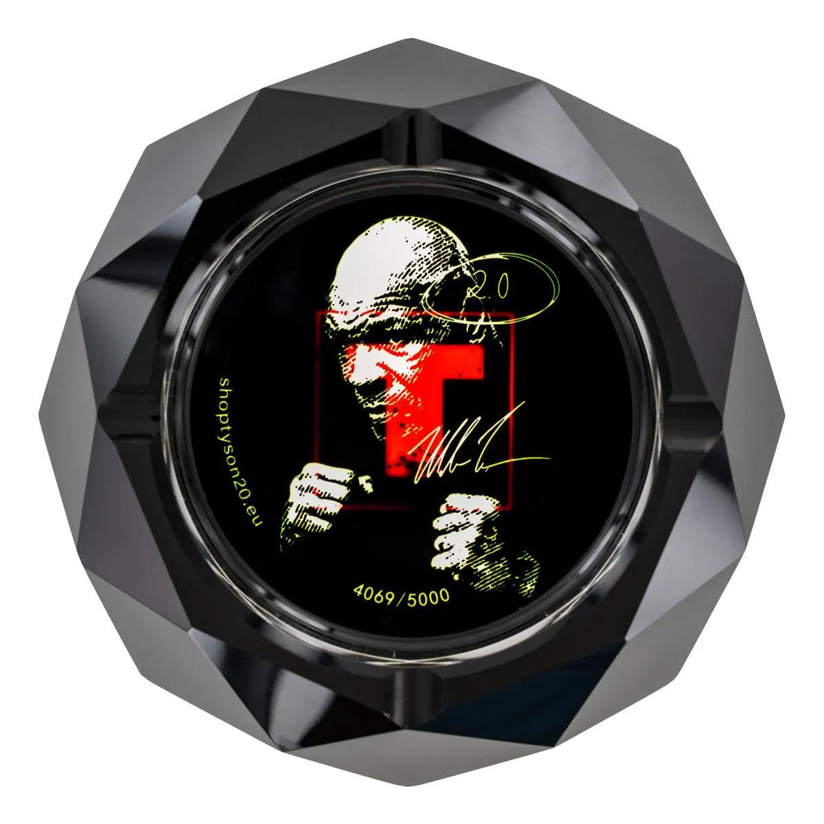 Diamond Cut Ashtray Black