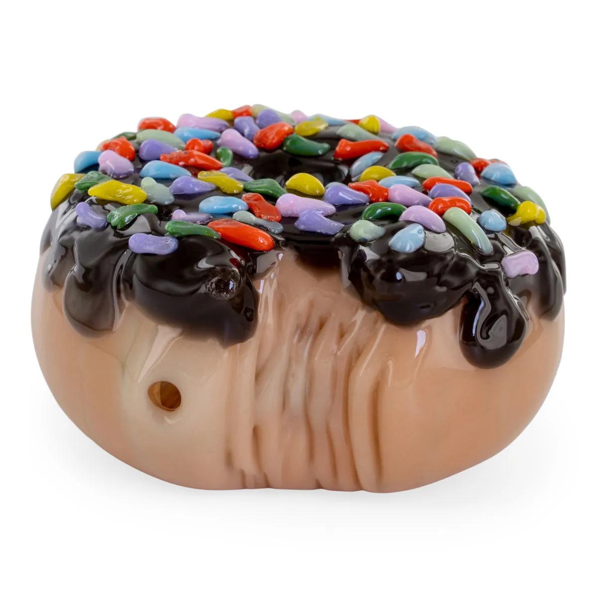 Donut Bite Me Dry Glass Pipe