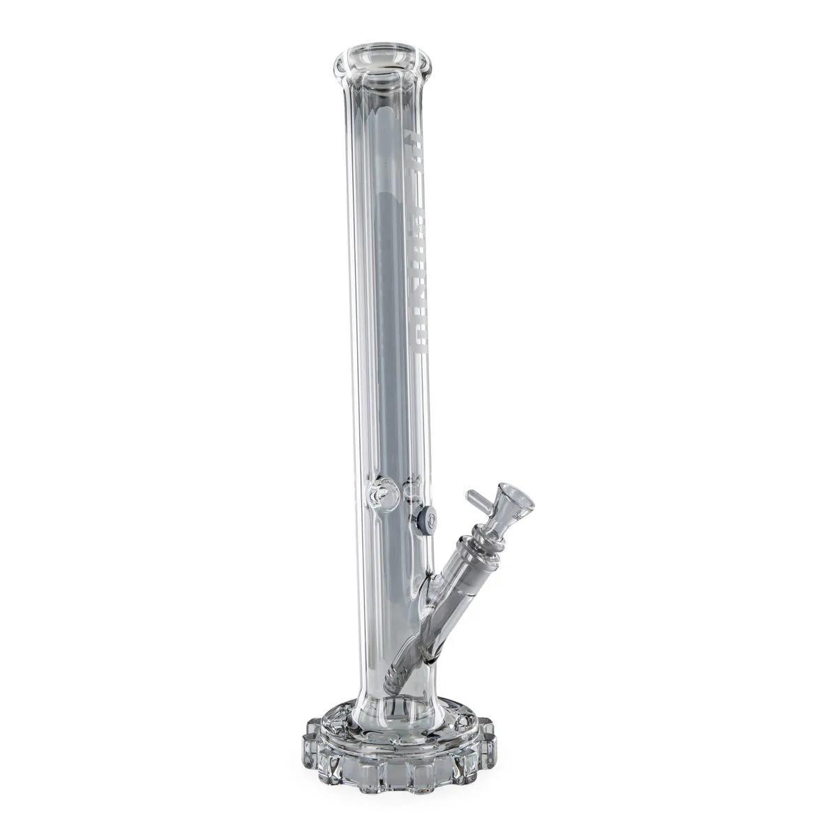 Glass Ice Bong Gear Metallic