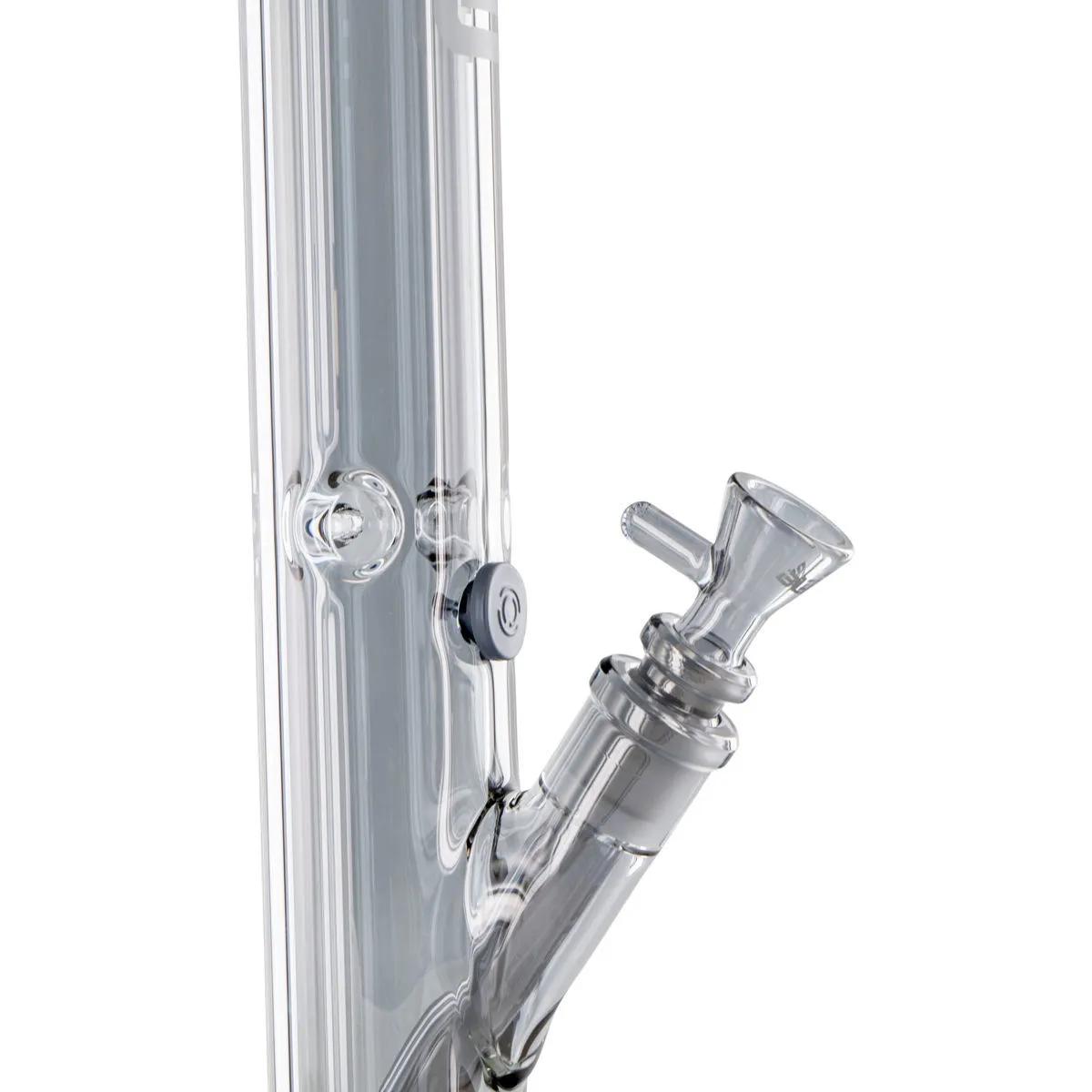 Glass Ice Bong Gear Metallic