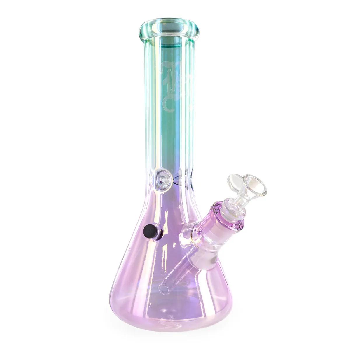 Glass Rainbow Ice Bong