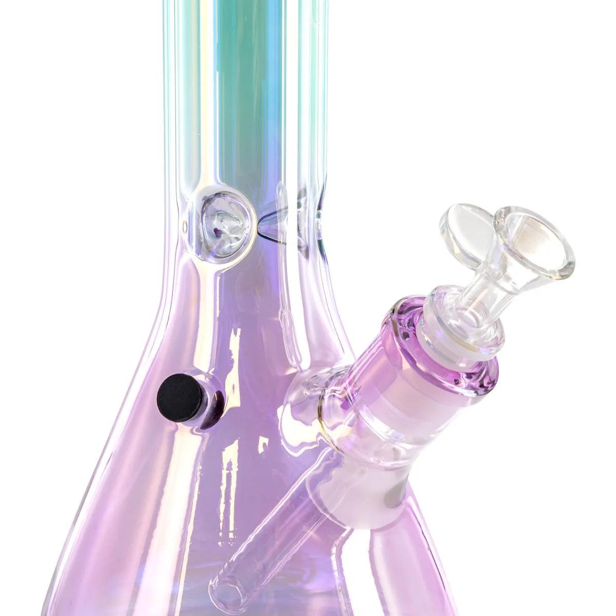 Glass Rainbow Ice Bong
