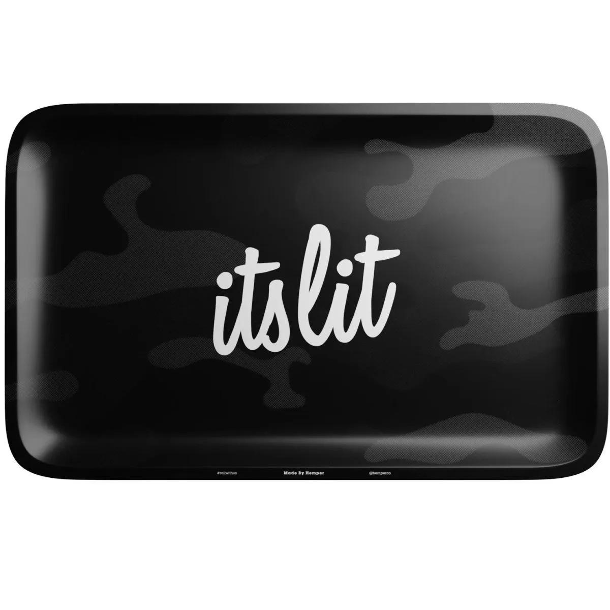 It's Lit Black Rolling Tray