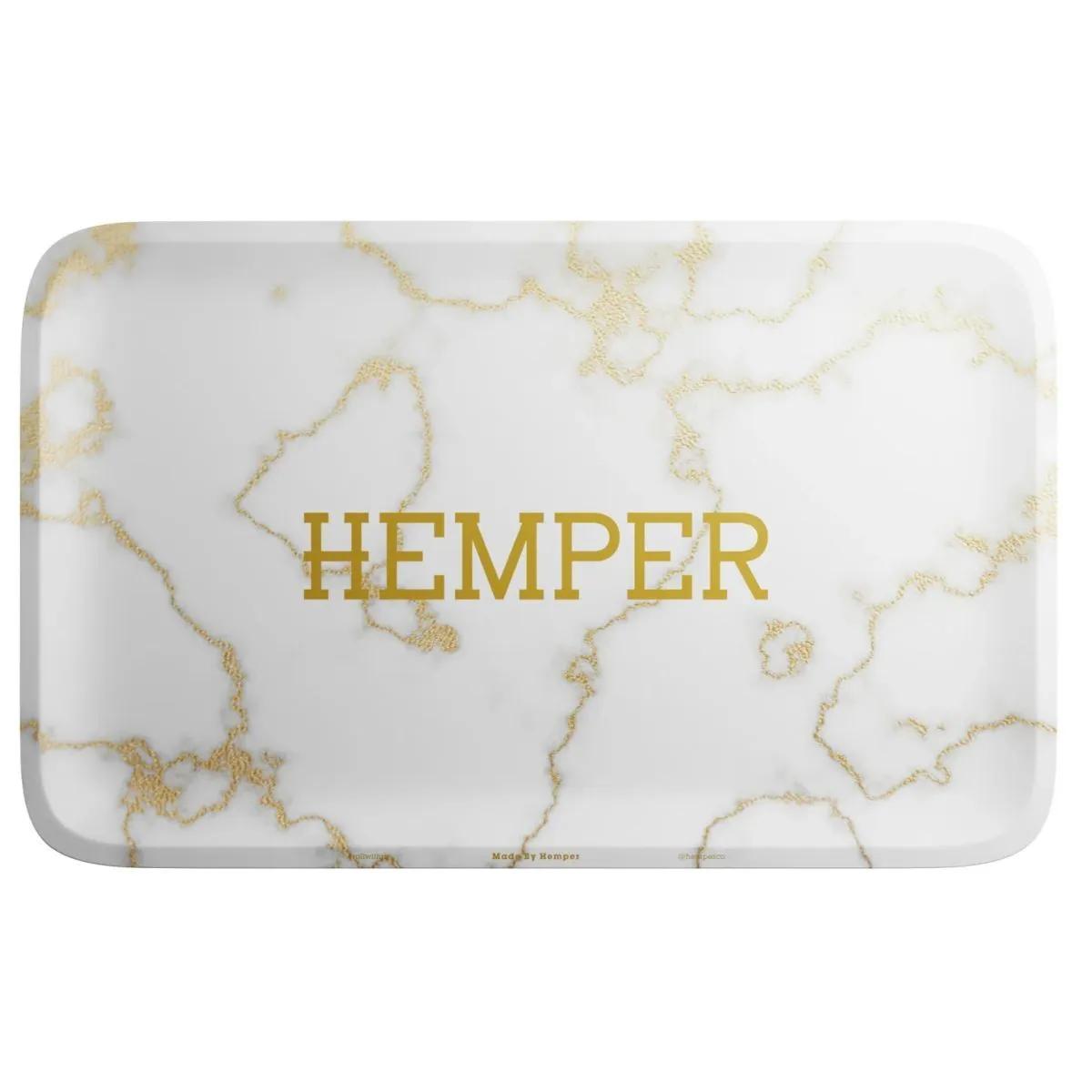 Luxe Marble Rolling Tray White