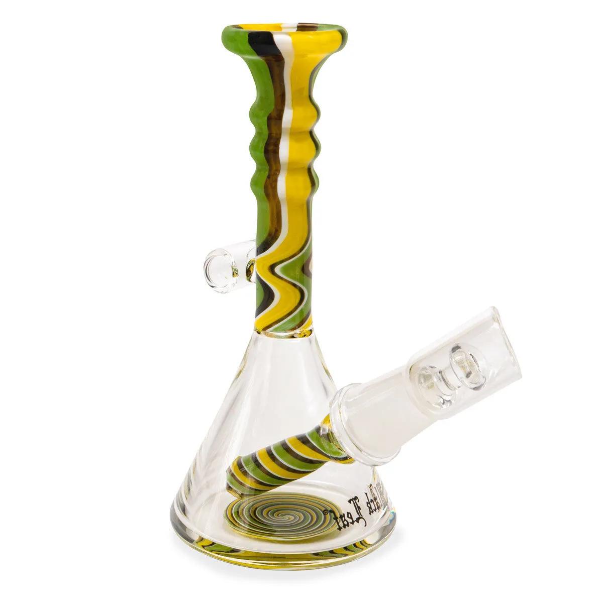Mini Oil Bong Green Swirl