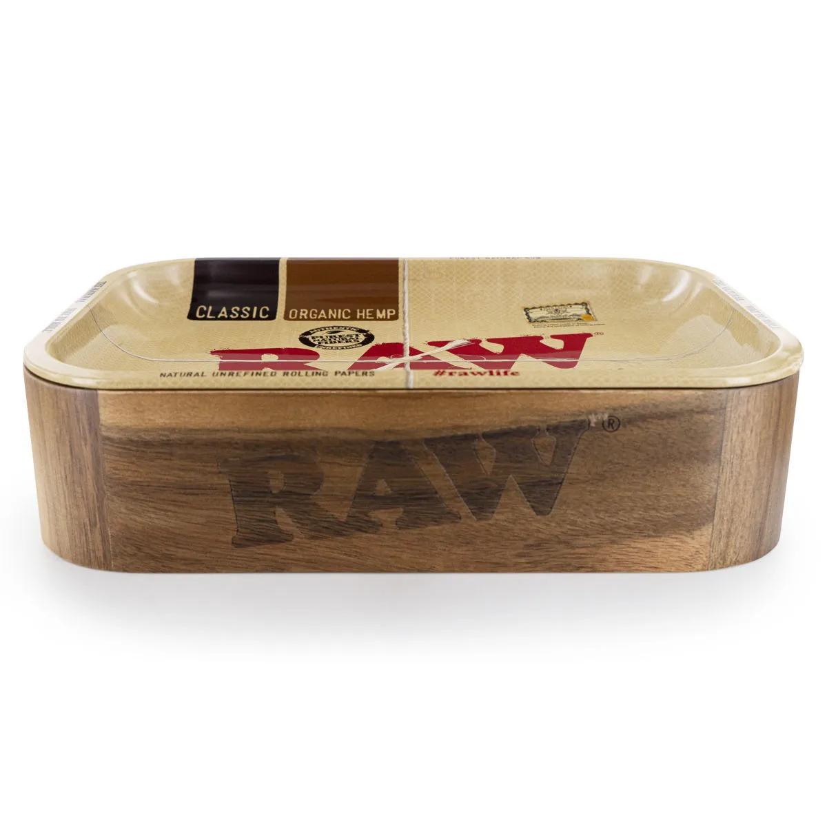 RAW Wooden Cache Box with Tray Lid