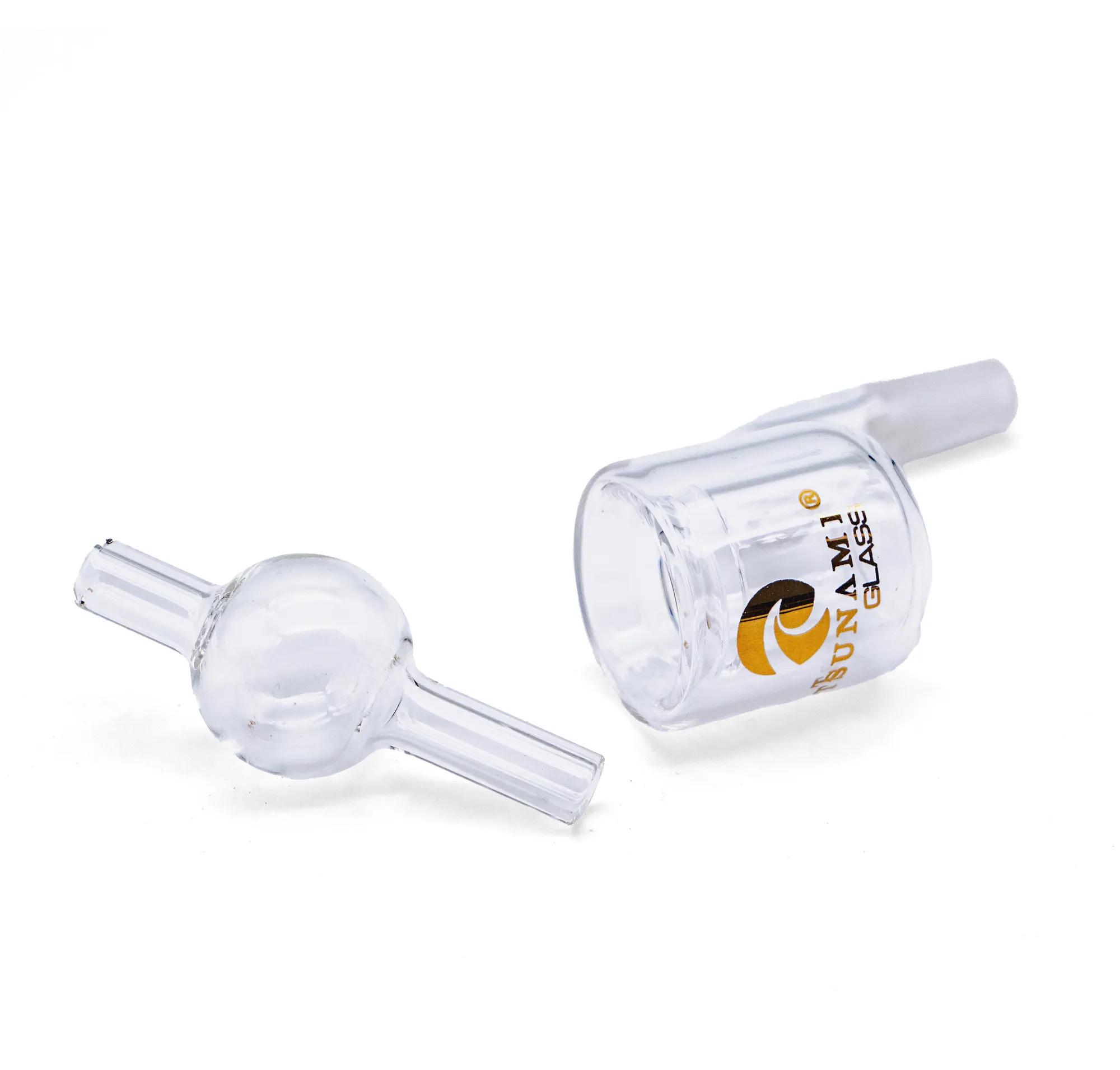 Thermal Quartz Banger with Carb Cap (Tsunami Glass)