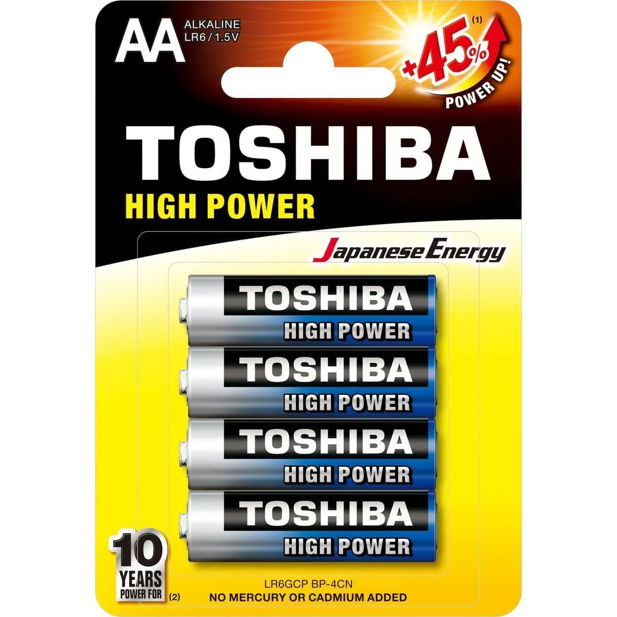 Toshiba Alkaline AA Batterijen