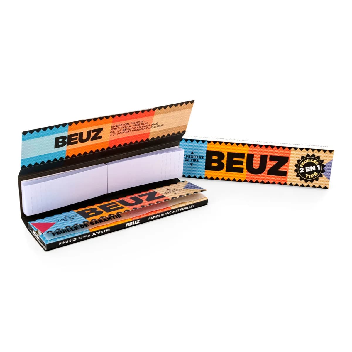 BEUZ King Size Slim vloei + tips