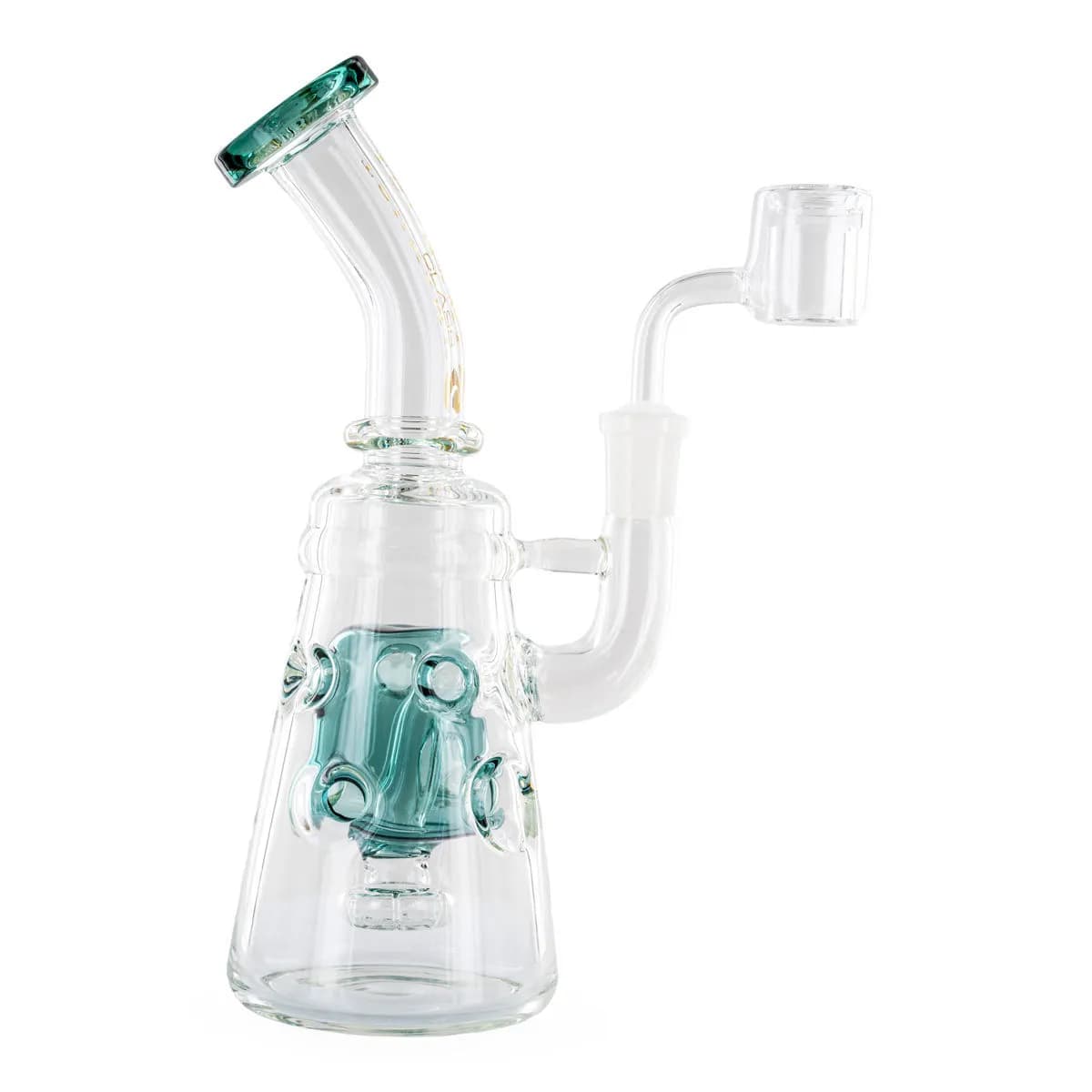 Concentraat Rig Showerhead Swiss 9" (Tsunami Glass)
