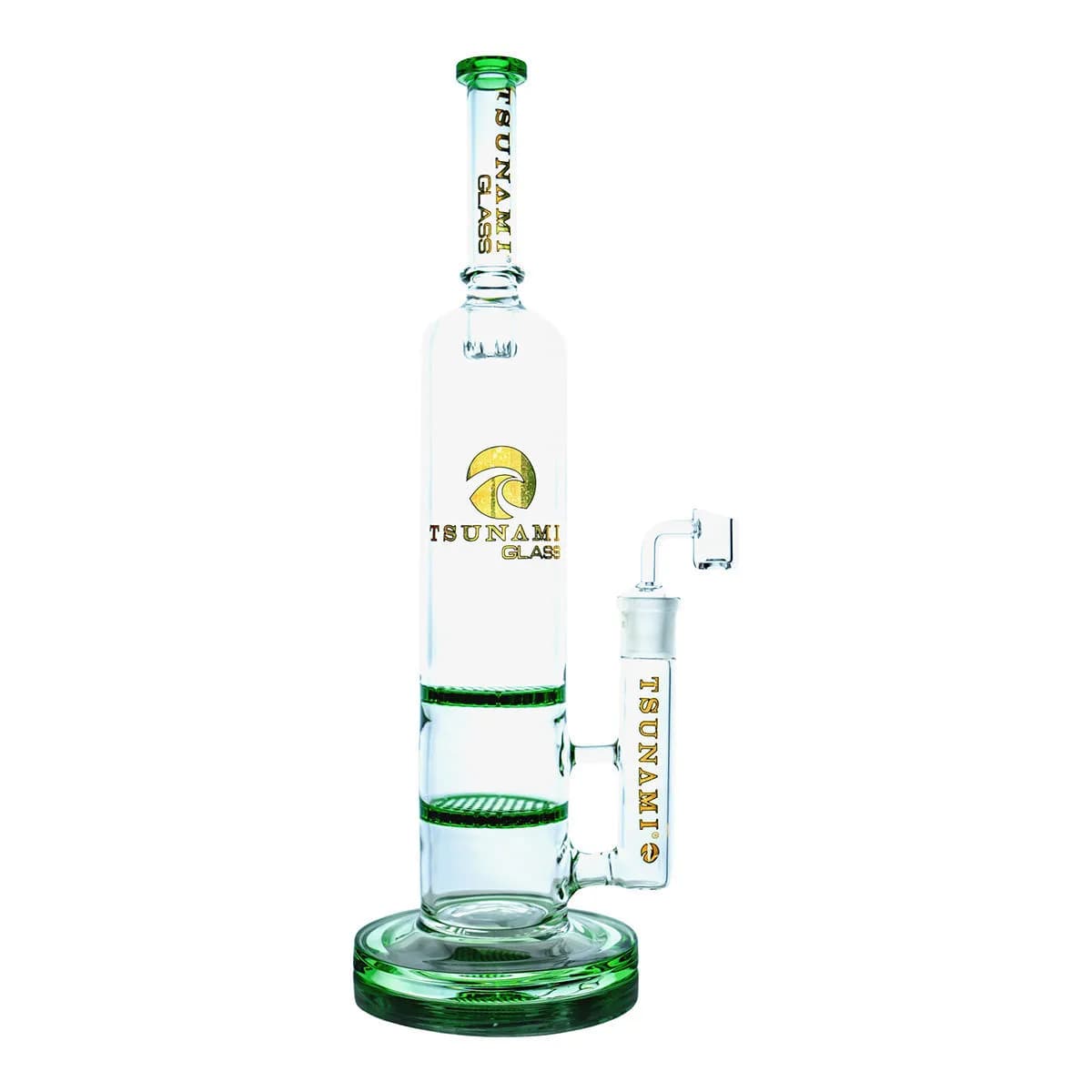 Dubbele Honeycomb Dab Rig 15" (Tsunami Glass)