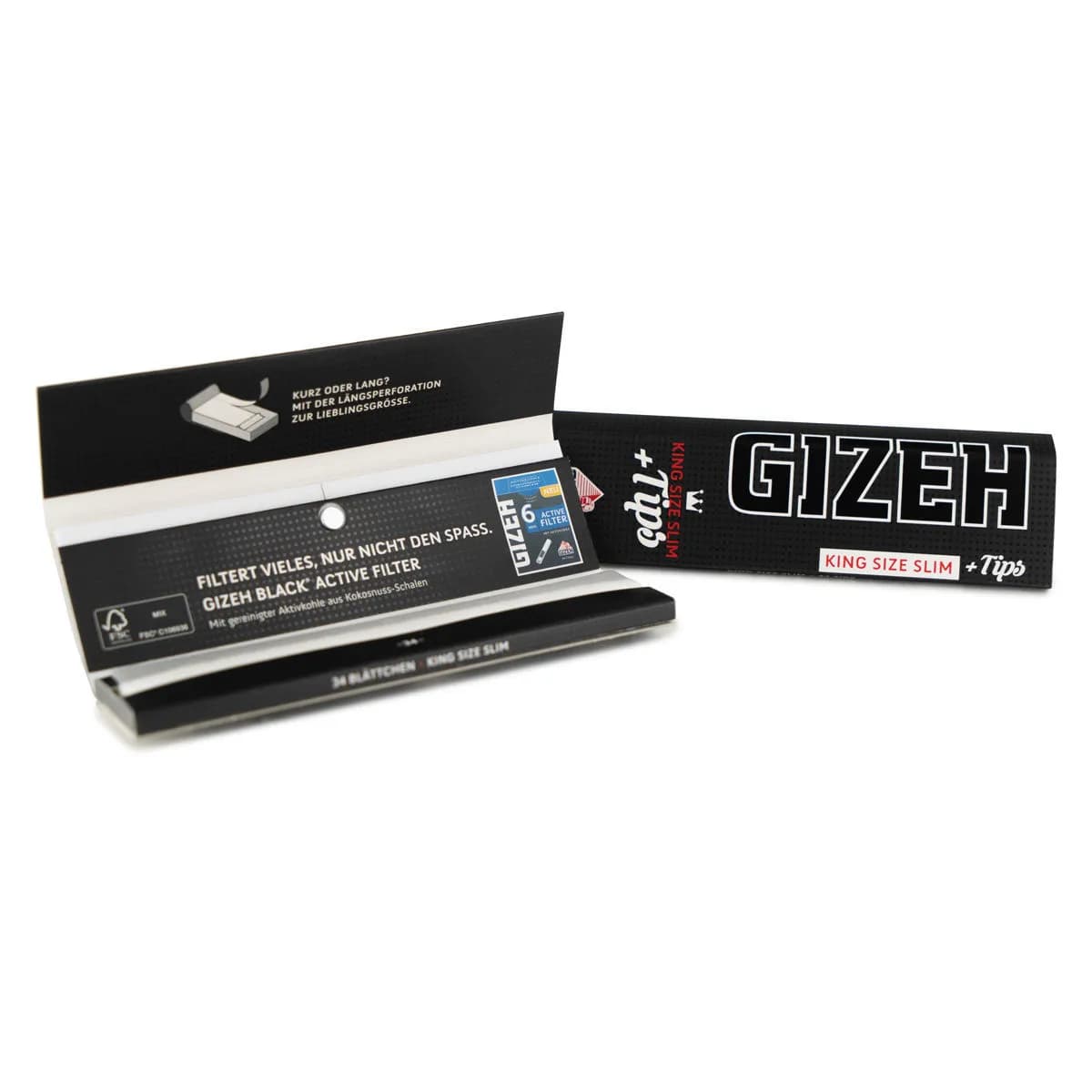 Gizeh King Size Slim Vloeitjes + Tips