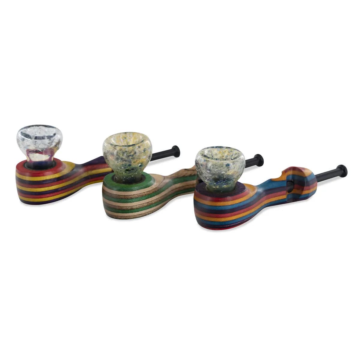 Hybride glazen/houten pijp Sparkle
