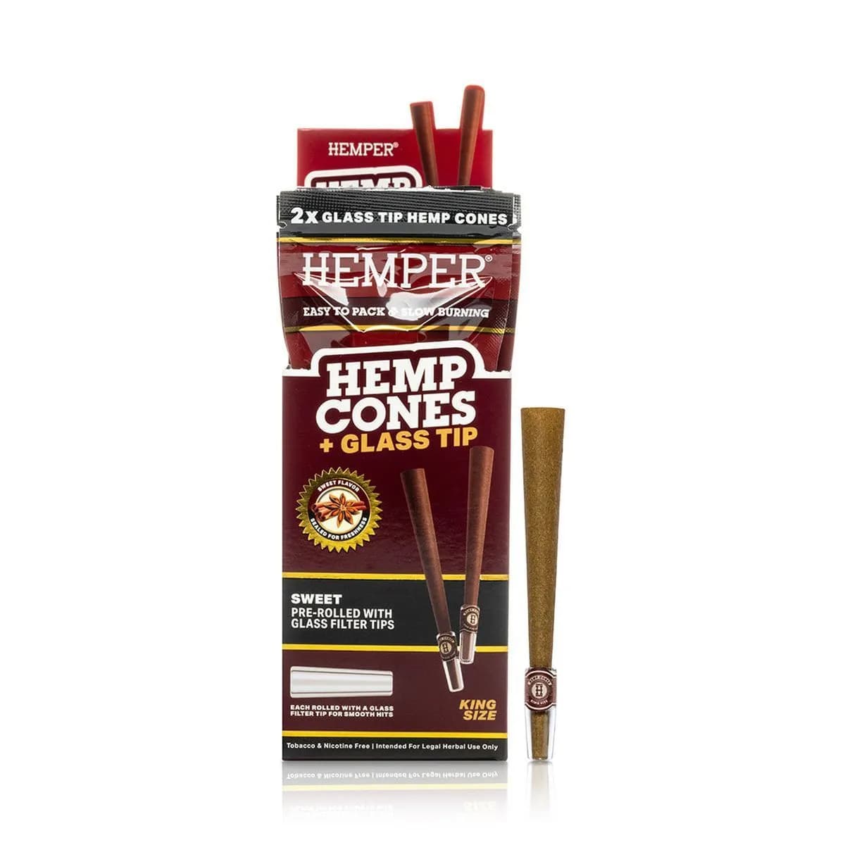 King Size Cones + Glazen Tips 2-pack