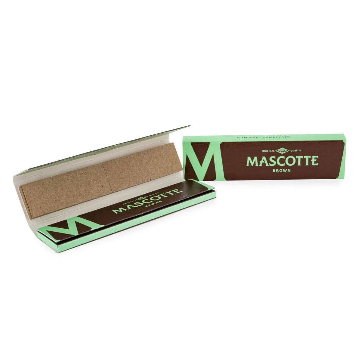 Mascotte Brown Combi Slim Size vloei + tips