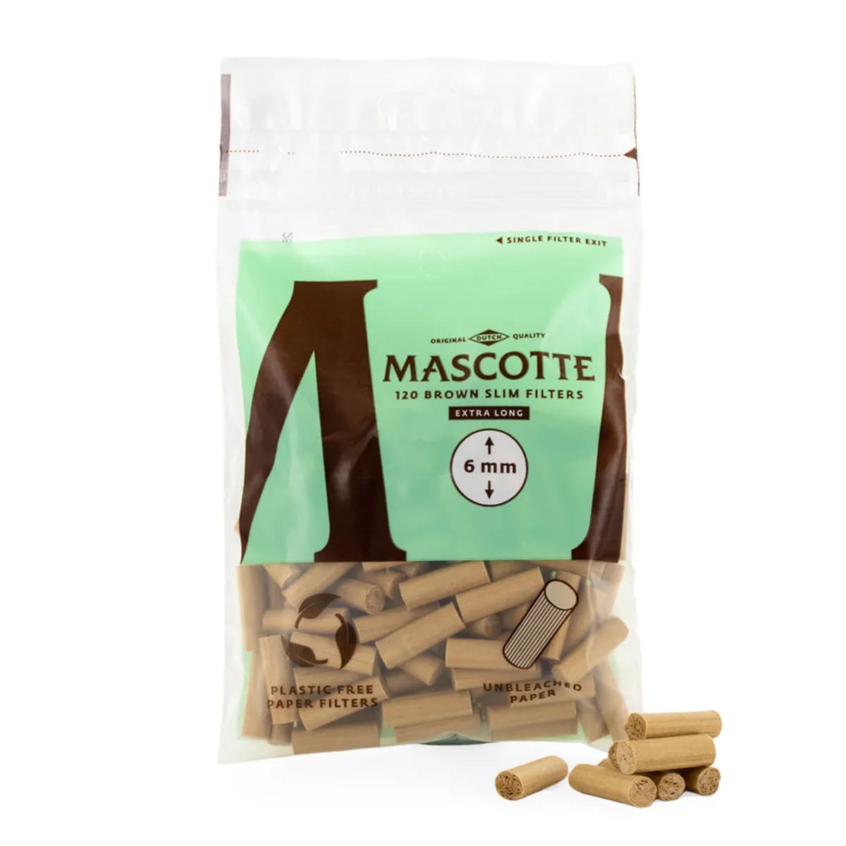 Mascotte Brown XL Slim papieren filtertips