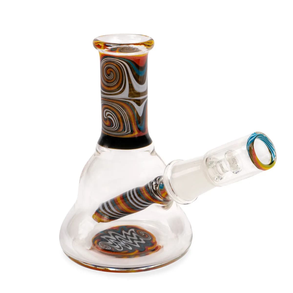 Mini olie-bong Orange Swirl