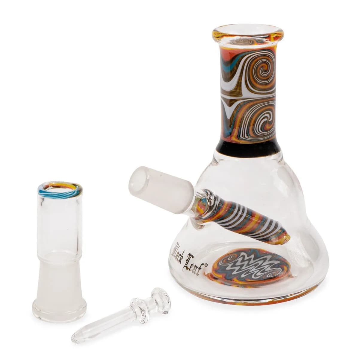 Mini olie-bong Orange Swirl