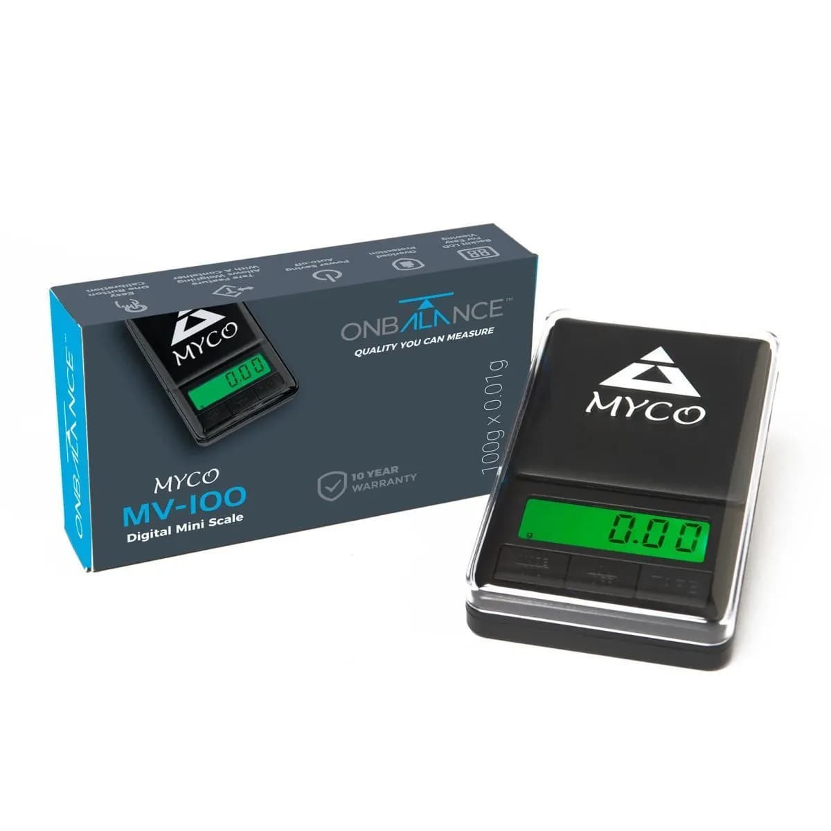 On Balance Myco Mini-weegschaal (100g x 0,01g)