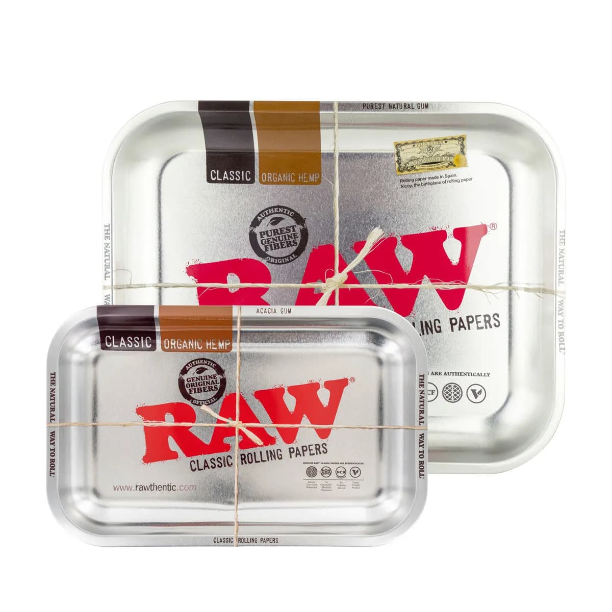 RAW Rolling Tray Zilver