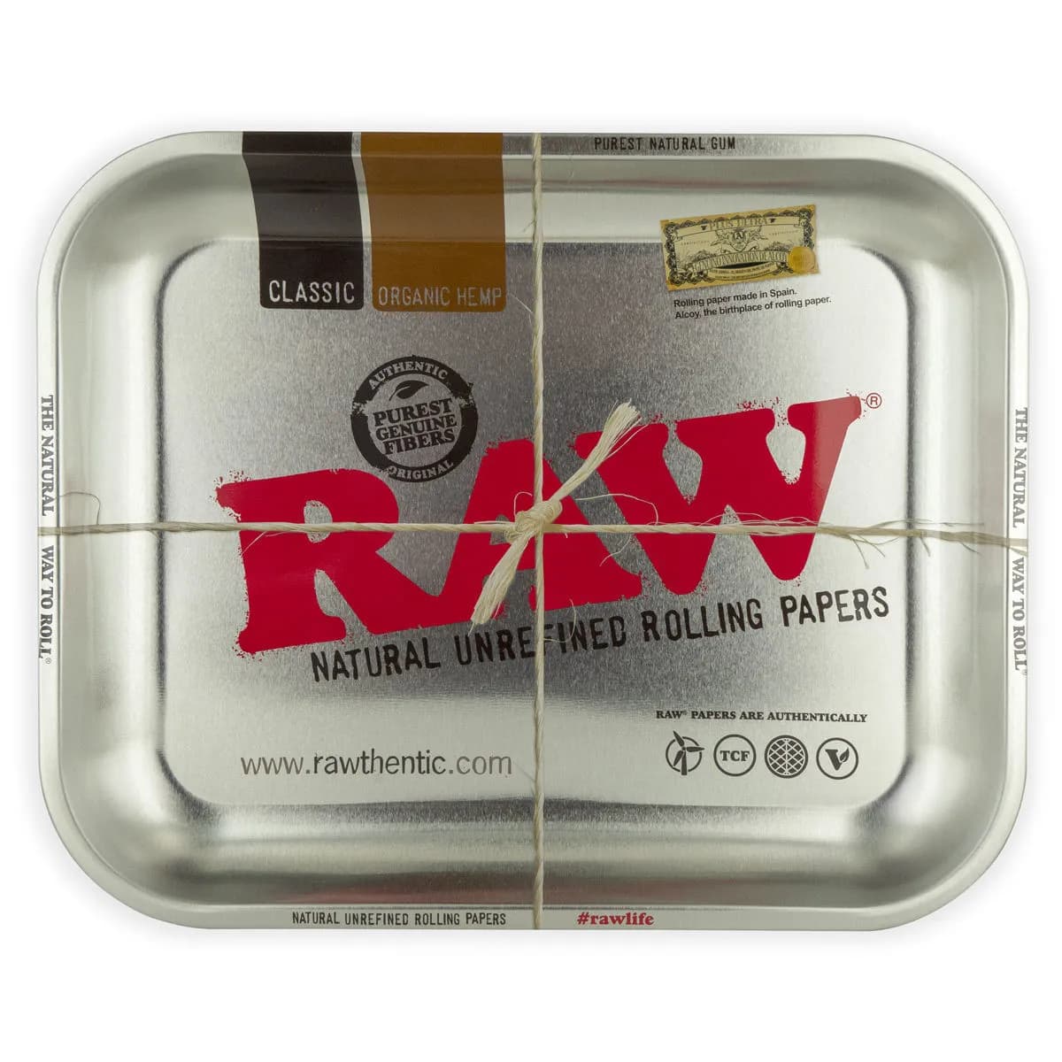 RAW Rolling Tray Zilver