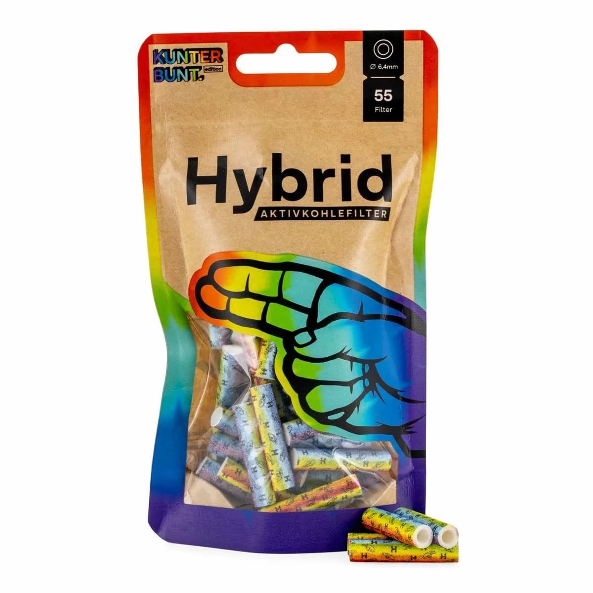 Supreme Filters gekleurd - 55 stuks in zakje (Hybrid)