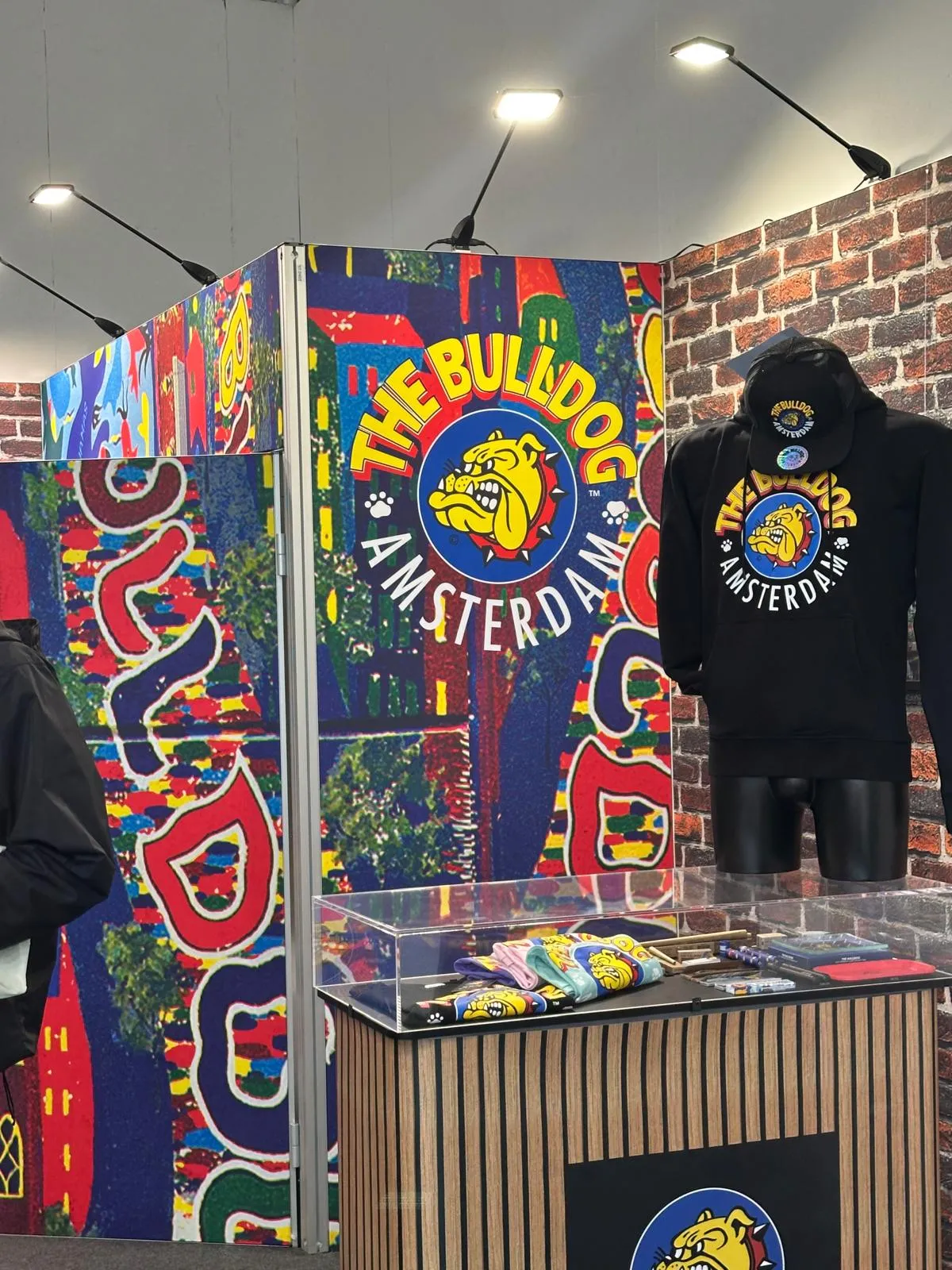 The Bulldog Amsterdam merchandise stand at Mary Jane Berlin 2026