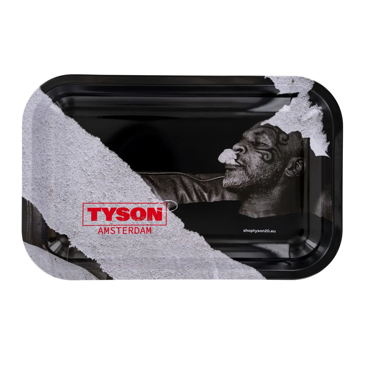 Metalen rolling tray wit ''Relaxing Mike'' — afbeelding 2